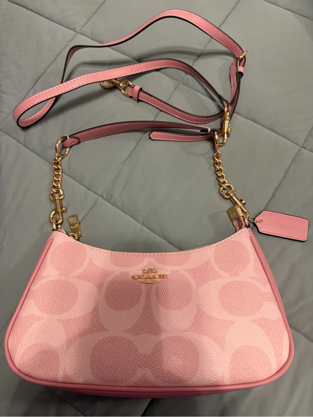 Coach Pink Signature shoulder Bag